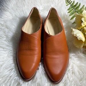 Anthropologie orange flats shoes